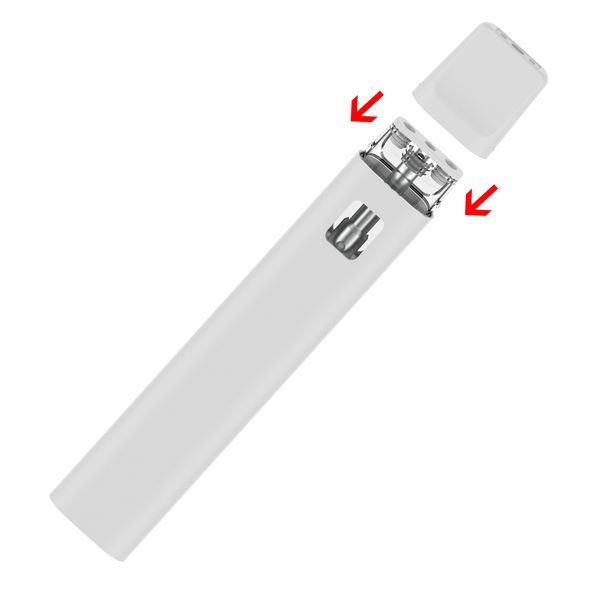 En gros 1 ml 2 ml stylo vape e cigarette 1 gramme 2 grammes de vapes vides jetables dispositif de barre d'huile épais