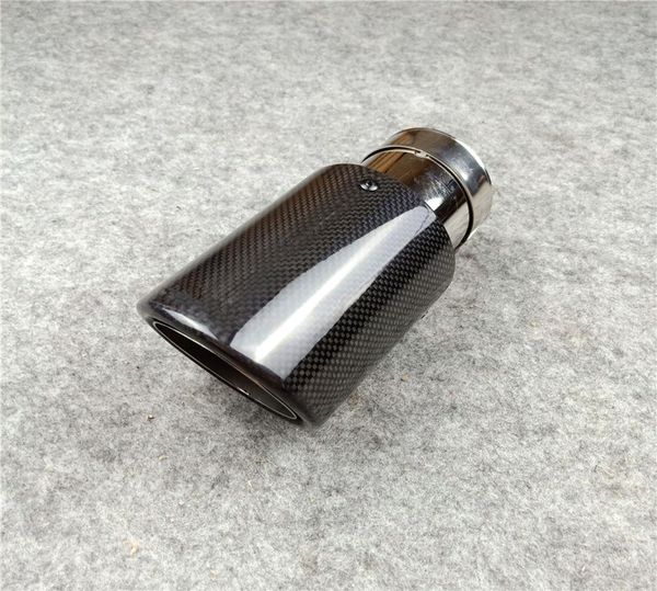 Wholesale 1PCS Akrapovic Carbone Échappement en carbone Tipe / tuyau de silencieux pour accessoires de voiture Audi VW Échappement Tips7178031