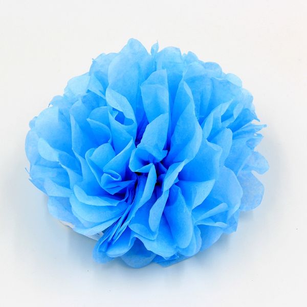 Vente en gros - 1pcs Largr 12 pouces accessoires de décoration de voiture fleurs pour fournitures de voiture de mariage papier de soie Pom Poms décoration de festival de fête de mariage