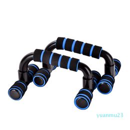 Groothandel-2 stuks I-vormige push-up racks afneembare fitnessapparatuur met schuim gevoerde handvatten voor het bouwen van borstspieren