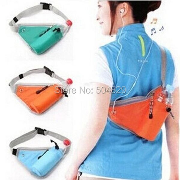 En gros 200 pcs/lot sport course triangulaire taille Bum Fanny sac poche pochette de rangement pour équitation bouteille d'eau Q0705