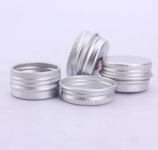 Venta al por mayor 2000 x 5G latas de aluminio pequeño tarro de embalaje cosmético de metal contenedor de cosméticos profesional de 1/6oz