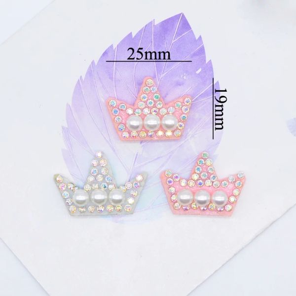 En gros 200pcs coeur souris tête chat couronne rembourrée en strass rembourrée pour vêtements de bricolage Chaussures de chaussures de coiffure Clips de cheveux décor