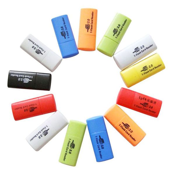 En gros 200 pcs/lot ittle dog USB 2.0 mémoire TF lecteur de carte micro SD lecteur de carte DHL FEDEX livraison gratuite