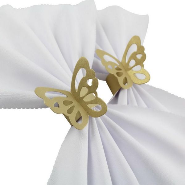 Vente en gros - 200 pièces papillons ronds de serviette en papier pour la décoration de fête de mariage faveurs de mariage quatre couleurs pour votre choix