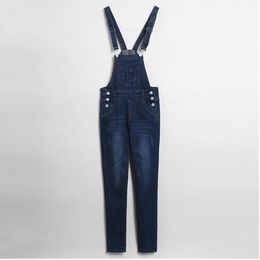 Dames Jumpsuits Rompertjes groothandel-2021 Europese stijl grote maat vrouw bretels Jeans broek vrouwelijke bib overalls denim romper jumpsuit