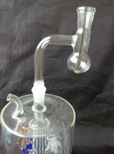 Vente en gros, livraison gratuite, nouveau pot à combustion en forme de gourde en verre incurvé givré, accessoires pour narguilé/bong en verre, hauteur 8.5cm