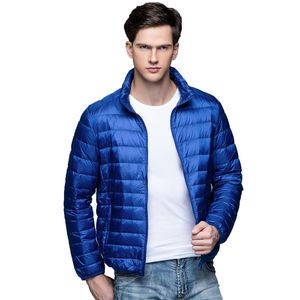 Vente en gros - 2016 Automne Hiver Manteau 90% Blanc Canard Vers Le Bas Parkas pour Hommes Marque Mâle Veste Ultra Léger Mince Vestes D'hiver Hommes Survêtement