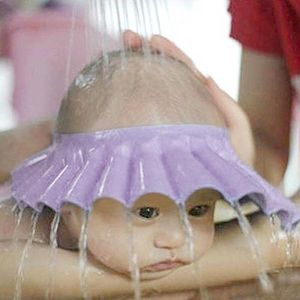 Groothandel - 2016 Hot Verstelbare Eva Zachte Baby Shampoo Douche Cap Babyverzorging Badbescherming voor Kid Casquettes Casquillos del Bebe + B