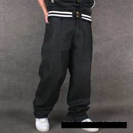 Gros-Loose jeans hip hop hommes jeans imprimés robe pour hommes grands chantiers marée pantalon droit hip-hop HIPHOP hip-hop vêtements flocage