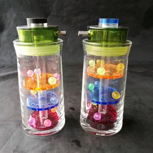 groothandel gratis verzending nieuwe acrylkleur schoonheidsstickers Waterpijp / acryl bong, hoog 10 cm, cadeau-accessoires, kleur willekeurig afgeleverd