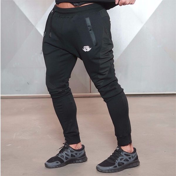 Gros-2016 Nouvelle médaille d'or Sports Fitness Pantalon Stretch Coton Hommes Fitness Pantalon de jogging Body Engineers Jogger Outdoor