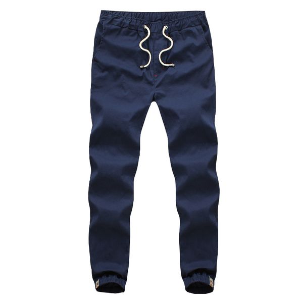 Gros-2016 Nouveaux Hommes HIP HOP Pantalon Cheville Jogger Pantalon avec élastique à revers Hommes Pantalon de Survêtement broderie Poche Pantalones Hombre, MA028