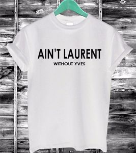 Groothandel- 2016 Zomer Women T-shirt Aint Letters Print katoen Casual grappig t-shirt zwart witte korte mouw slanke sexy t-shirt F4203-66