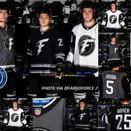 Fargo Force Hockey Jersey Leo Gruba Brasen Boser Mason Fleece Reid Daavettila Brasen Boser Kade Kohanski Anton Castro Eric Olsson Noah Ziskie Michael Quinn truien