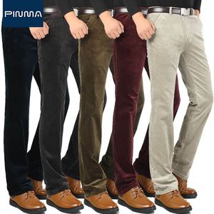 Groothandel - 2017 Nieuwe Collectie Mannen Rechte Corduroy Broek Business Khaki Black Leisure Office Heren Broek Dikke Winter Male Pant Merk 571