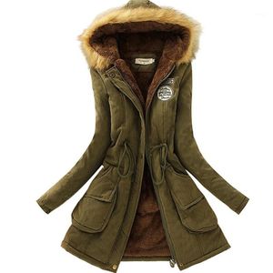 Parkas de mujer al por mayor- 2021 Mujeres femeninas Abrigo de invierno Engrosamiento Chaqueta de algodón para mujer Outwear para invierno1