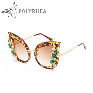 Cat Eye Sunglasses Vrouwen Merk Designer Zonnebril Zwart Frame Gradiënt Oversized Gepolariseerd Drijven met Doos en Case