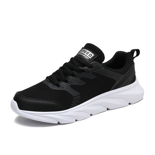 Vente en gros 2021 Tennis Hommes Femmes Sport Running Shoes Super Light Respirant Runners Noir Blanc Rose Baskets en plein air Taille 35-41 WY04-8681