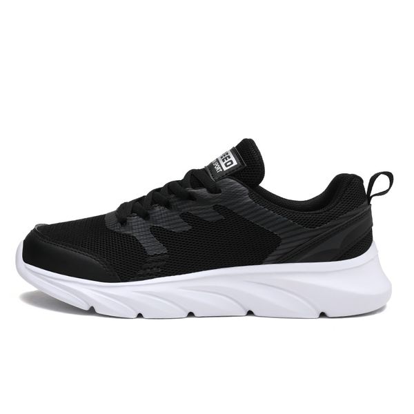 Vente en gros 2021 Tennis Hommes Femmes Sports Running Shoes Super Light Respirant Runners Noir Blanc Rose Baskets en plein air Taille 35-41 WY04-8681