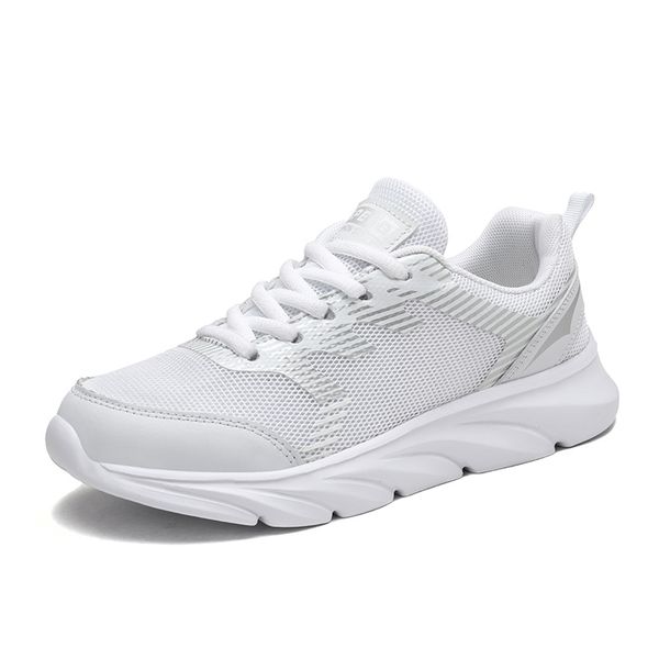 Vente en gros 2021 Tennis Hommes Femmes Sport Running Shoes Super Light Coureurs respirantes Noir Blanc Rose Baskets en plein air Taille 35-41 WY04-8681