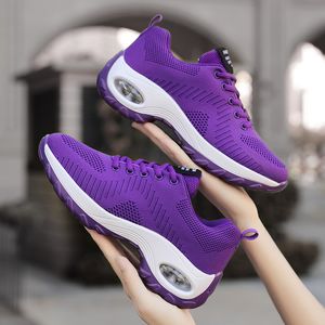 Wholesale 2021 Top Quality for Mens Women Sports Shoes Running Shoes tricot Mesh Breathable Court Purple Red Outdoor Sneakers Taille 35-42 WY28-T1810