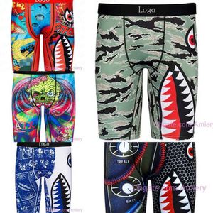 wholesale 2023 Sous-vêtements pour hommes Boxer Shorts Caleçons Marque Hommes Sports Respirant Imprimé Sous-vêtements Homme Sexy Boxers Briefs With Bags vêtements