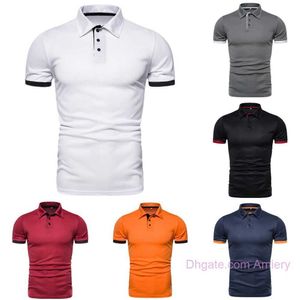 wholesale 2023 printemps été nouveaux hommes polo shirt solide manches courtes polo t-shirt mode affaires casual tops t-shirt