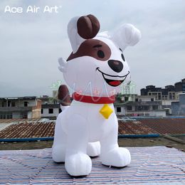wholesale 2024 Nouveau design 3mH 10ft de haut chien gonflable modèle animal de dessin animé gonflable pour la décoration de cour animalerie accessoires publicitaires