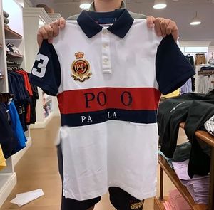 Wholesale 2024 Polos Vente directe Shirts Mens Mens Broiderie Fashion Urban Sports Coton Coton Coton Renture Couvre à manches courte