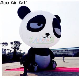 wholesale Modèle de dessin animé animal gonflable de mascotte de panda gonflable populaire 2024 pour la décoration publicitaire d'événement / assis fabriqué en Chine