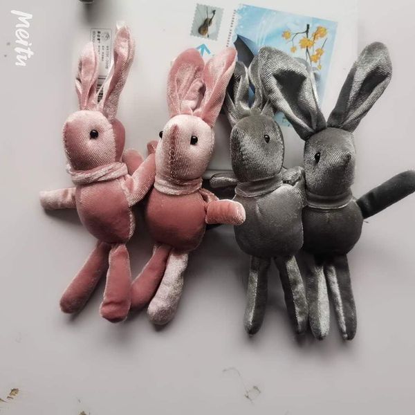 En gros 20cm jouets en peluche velours lapin jouet animaux en peluche doux longue jambe lapins enfants poupée enfant cadeaux de noël