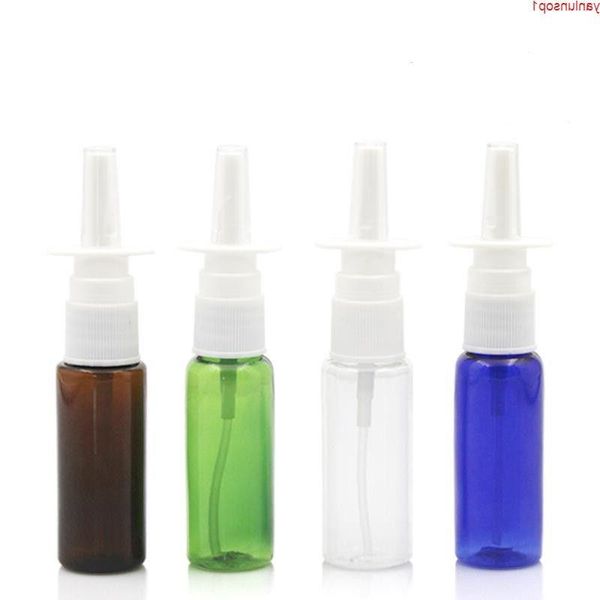 Bouteille de pulvérisation médicale vide en gros de 20 ml avec vaporisateur nasal droit, bouteilles de liquide de médecine en plastique LX9389shipping Avdah