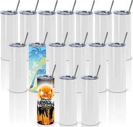 En gros 20oz sublimation gobeurs droits doubles mures en acier inoxydable bouteilles tasses isolées tasses 118 4.23