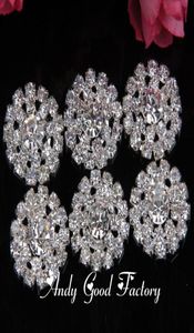 Al por mayor-20pcs 20 mm redondos de plata Rhines Botones Flatback Crystal Botón decorativo para niños Diadema Niños Accesorios para el cabello PZ0101691213