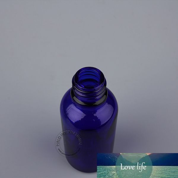 Vente en gros 20 pcs/lot A ++ 30 ml/30cc bouteille d'huile essentielle, bouteilles de Lotion en verre 1 oz, petits parfums bleus