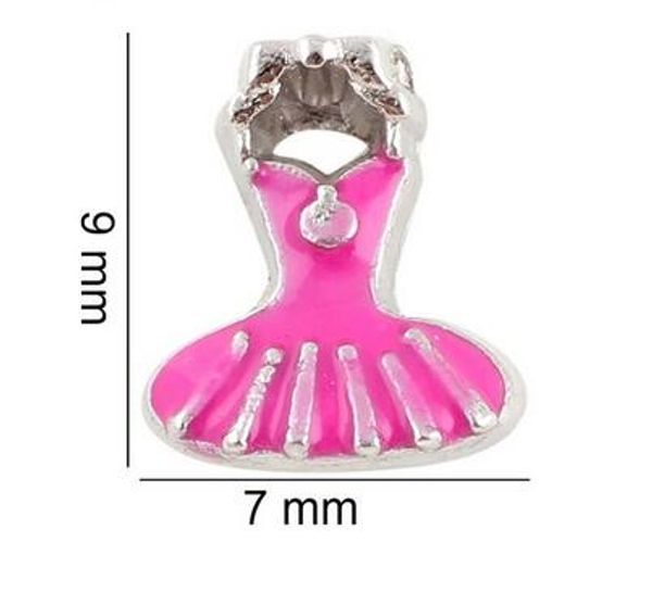 Médaillon flottant en alliage pour robe de Ballet, breloques adaptées au verre, pendentif à mémoire de vie, vente en gros, 20 pièces/lot