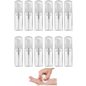 groothandel 20 sets 2 oz 60 ml PET Clear Foam Dispenser Fles Plastic Hervulbare Mini Schuimende Zeepdispenser Pomp Bottles341j ZZ