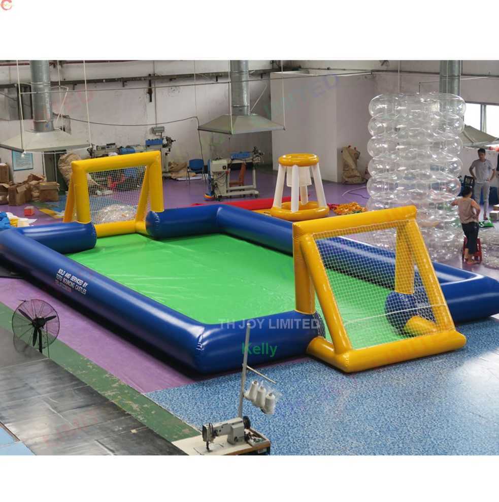 wholesale 20x10m (65x33ft) with blower Free DOor Ship Outdoor Activities giant inflatable football field commercial big soccer fields sport game for sale-F