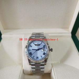 Venta al por mayor 21 Estilo BPF Maker Reloj para hombre 40 mm 228235 228236 228238 Relojes con esfera romana azul Cristal de zafiro 2813 Movimiento mecánico automático Relojes de pulsera para hombres