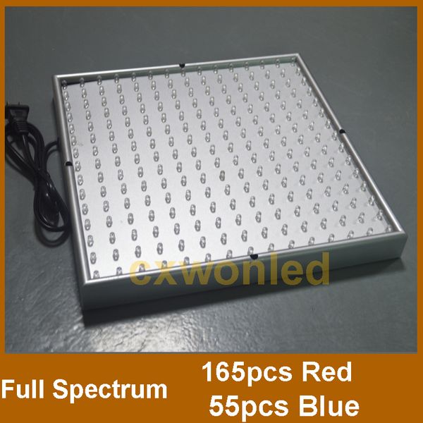 Al por mayor 220 LED Azul + Red Interior Jardín Hidropónico Panel de luz de cultivo 14 vatios + Kit de colgantes DHL UPS