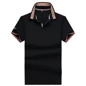 Vente en gros 2215 Été Nouveaux Polos Chemises à manches courtes pour hommes européens et américains Casual Colorblock Coton Grande Taille T-shirts de mode brodés S-2XL