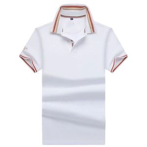 Vente en gros 2216 Été Nouveaux Polos Chemises à manches courtes pour hommes européens et américains Casual Colorblock Coton Grande Taille T-shirts de mode brodés S-2XL