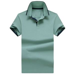 Vente en gros 2218 Été Nouveaux Polos Chemises Hommes Européens et Américains Manches Courtes Casual Colorblock Coton Grande Taille Brodé Mode T-Shirts S-2XL