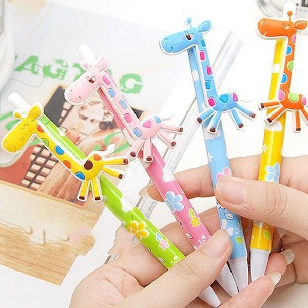 Vente en gros - 24PCS Baby shower retour cadeau mignon cerf stylo à bille enfants fête d'anniversaire faveurs1