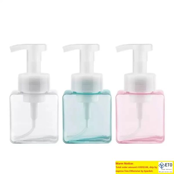 wholesale 250 ml moussant distributeur de savon pour les mains pompe bouteille mousse distributeur lotion nettoyant pour le visage shampooing liquide moussant conteneurs 12 LL