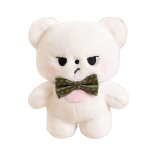 Poupée en peluche d'ours mignon en gros de 25 cm mignon avec cravate en peluche en peluche moelleuse