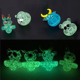 En gros 25mm OD UFO Carb Caps Nail Pour Quartz Thermique P Banger Glow in The Dark Luminous Carb Cap Accessoires Fumeurs