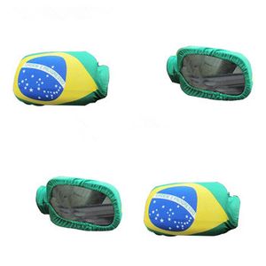 Drapeau national DHL Car Side View Mirror Cover Vue arrière Wing Side Mirror sleeve COUPE DU MONDE