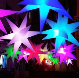 wholesale Disfraz de estrella inflable con iluminación blanca hermosa de 2 m y 6,6 pies de diámetro para decoraciones de escenario en Israel